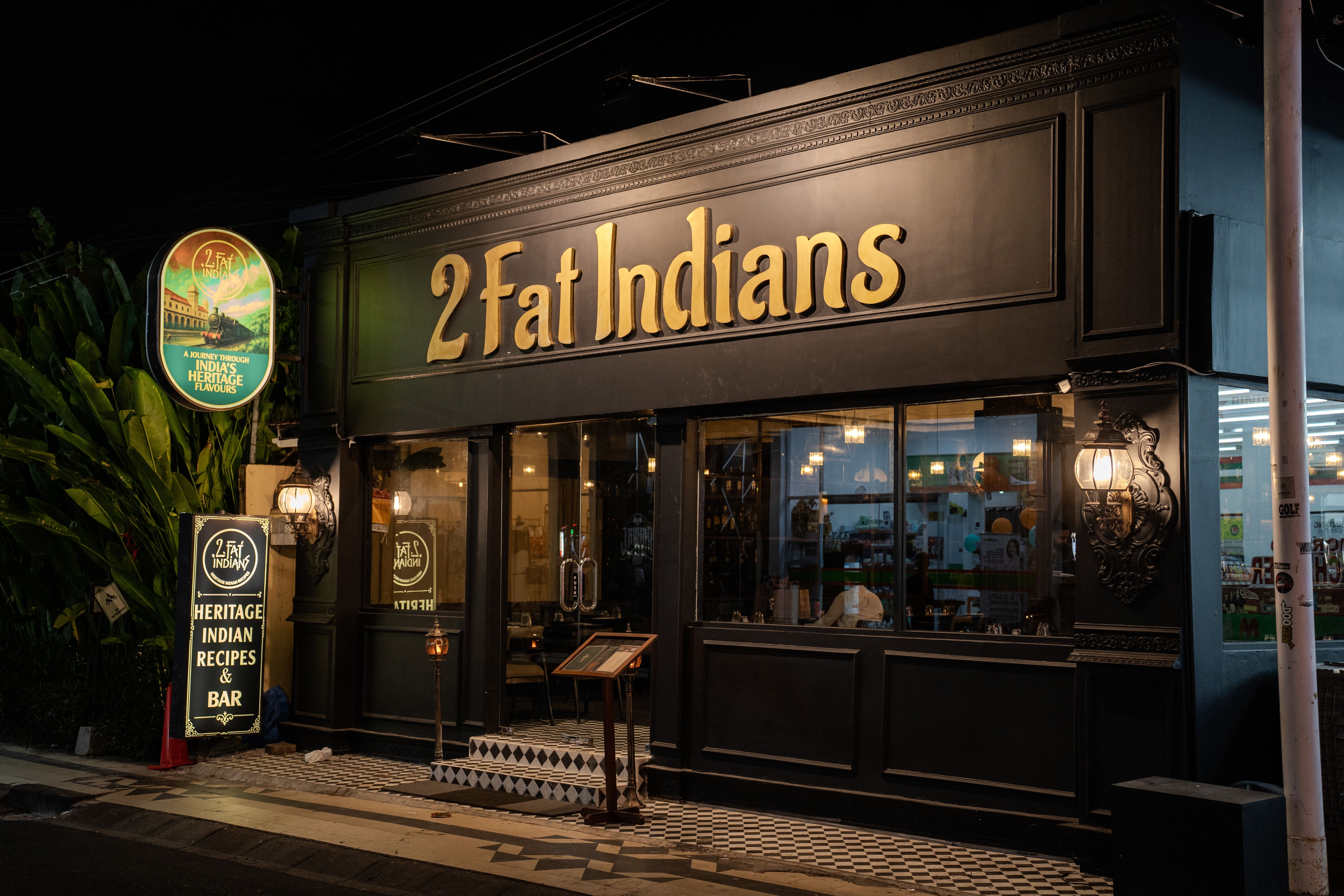 2 Fat Indians Restaurant Exterior in Seminyak